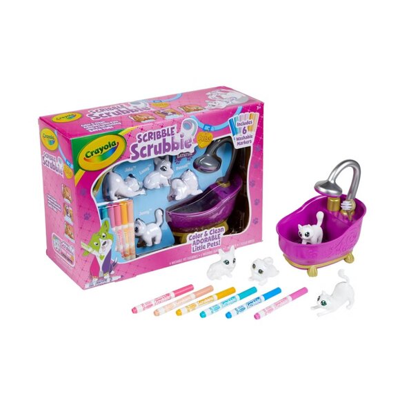 Crayola Scribble Scrubbie Pets Tub Set – 12pc Washable Marker Craft Kit - Picture 3 of 8